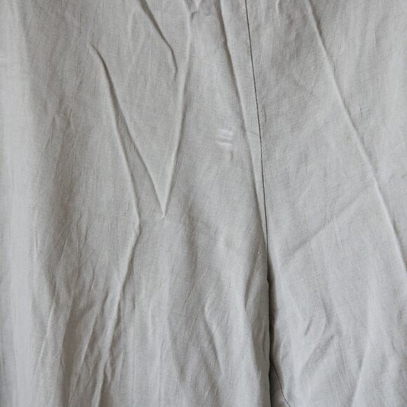 Citron Silk and linen Mint Green Crop pants size L - Picture 5 of 5